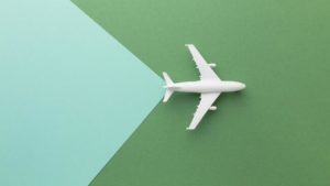 l'avion dans le collimateur pour la transition du tourisme